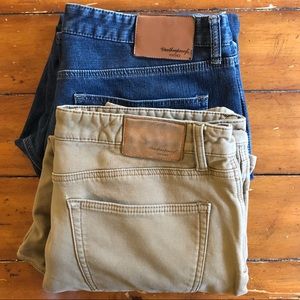 Lot of 2 men’s fleece lined casual trousers 40x30